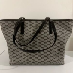 Michael Kors Monogram Black and Gray Tote